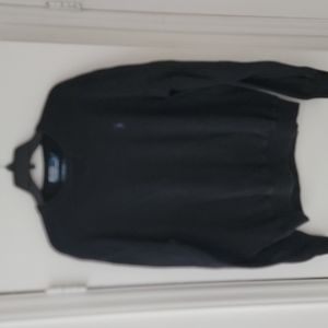 Men's Basic Polo Black Sweatshirt